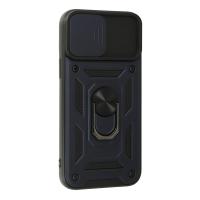 Newface iPhone 13 Pro Max Kılıf Pars Lens Yüzüklü Silikon - Lacivert