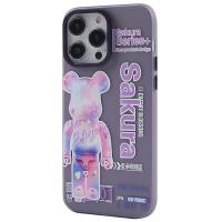 Newface iPhone 13 Pro Max Kılıf Prada Desenli Kapak - Prada Mor - 1