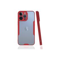 Newface iPhone 13 Pro Kılıf Platin Silikon - Kırmızı