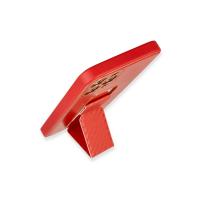 Newface iPhone 12 Pro Max Kılıf Coco Karbon Standlı Kapak - Kırmızı