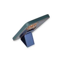 Newface iPhone 12 Pro Max Kılıf Coco Karbon Standlı Kapak - Mavi