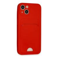 Newface iPhone 13 Kılıf Kelvin Kartvizitli Silikon - Kırmızı