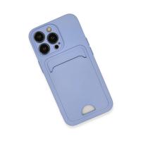 Newface iPhone 13 Pro Kılıf Kelvin Kartvizitli Silikon - Lila