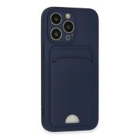 Newface iPhone 13 Pro Kılıf Kelvin Kartvizitli Silikon - Lacivert