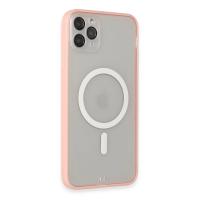 Newface iPhone 11 Pro Max Kılıf Grand Magneticsafe Kapak - Pembe