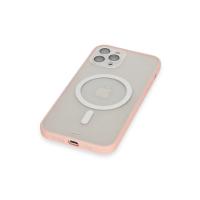 Newface iPhone 12 Pro Kılıf Grand Magneticsafe Kapak - Pembe