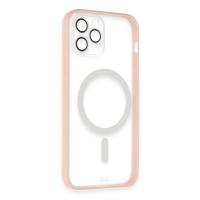 Newface iPhone 12 Pro Max Kılıf Grand Magneticsafe Kapak - Pembe
