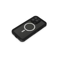 Newface iPhone 15 Pro Kılıf Red Pepper Magneticsafe Su Geçirmez Kılıf - Siyah-Gri
