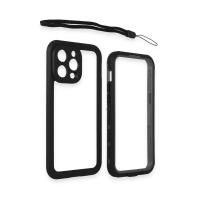 Newface iPhone 15 Pro Max Kılıf Red Pepper Magneticsafe Su Geçirmez Kılıf - Siyah-Gri