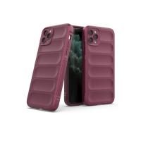 Newface iPhone 11 Pro Max Kılıf Optimum Silikon - Bordo