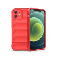 Newface iPhone 12 Kılıf Optimum Silikon - Kırmızı