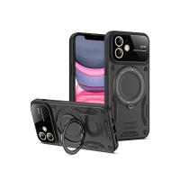 Newface iPhone 11 Kılıf Joy Lens Standlı Kapak - Siyah