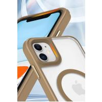 Newface iPhone 12 Kılıf Enka Magsafe Silikon Kılıf - Şeffaf