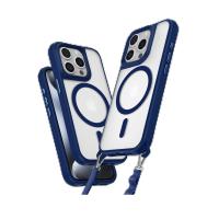 Newface iPhone 15 Pro Max Kılıf Enka Magsafe Silikon Kılıf - Lacivert