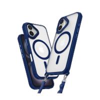 Newface iPhone 16 Kılıf Enka Magsafe Silikon Kılıf - Lacivert