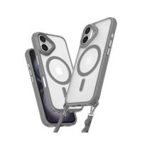 Newface iPhone 16 Kılıf Enka Magsafe Silikon Kılıf - Titan Gri