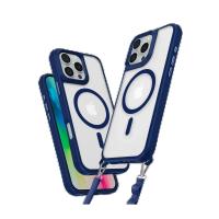 Newface iPhone 16 Pro Max Kılıf Enka Magsafe Silikon Kılıf - Lacivert