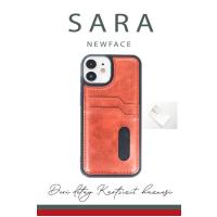 Newface iPhone 11 Kılıf Sara Kartvizitli Deri Kılıf - Koyu Yeşil