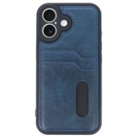 Newface iPhone 16 Kılıf Sara Kartvizitli Deri Kılıf - Lacivert