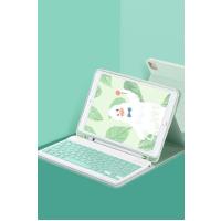 Newface iPad Pro 11 (2022) Kılıf KC01 Smart Klavyeli Tablet Kılıfı - Açık Yeşil