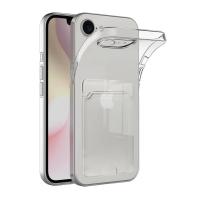 Newface iPhone 16E Kılıf Kart Şeffaf Silikon - Şeffaf