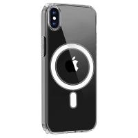 Newface iPhone X Kılıf Magneticsafe Şeffaf Silikon - Şeffaf