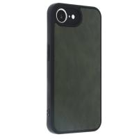 Newface iPhone 16E Kılıf Aras Deri Kapak - Koyu Yeşil