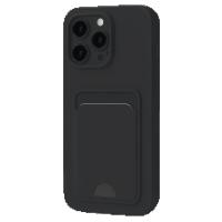 Newface iPhone 16 Pro Max Kılıf Kelvin Kartvizitli Silikon - Siyah