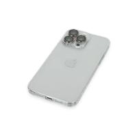 Newface iPhone 13 Pro Kılıf Luko Lens Silikon - Gold