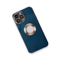 Newface iPhone 14 Pro Max Kılıf Store Silikon - Mavi