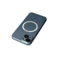Newface iPhone 14 Plus Kılıf Jack Magneticsafe Lens Silikon - Sierra Blue