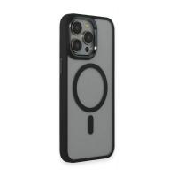Newface iPhone 15 Pro Max Kılıf Room Magneticsafe Silikon - Siyah