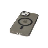 Newface iPhone 15 Kılıf Lodos Magneticsafe Mat Kapak - Siyah