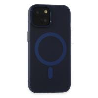 Newface iPhone 15 Kılıf Lodos Magneticsafe Mat Kapak - Mavi