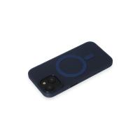 Newface iPhone 15 Kılıf Lodos Magneticsafe Mat Kapak - Mavi