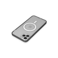 Newface iPhone 11 Pro Max Kılıf Grand Magneticsafe Kapak - Siyah