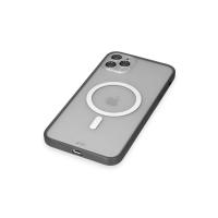 Newface iPhone 11 Pro Max Kılıf Grand Magneticsafe Kapak - Siyah