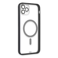 Newface iPhone 11 Pro Max Kılıf Grand Magneticsafe Kapak - Siyah