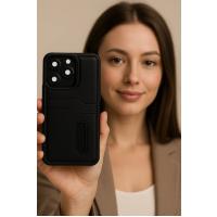 Newface iPhone 16E Kılıf Sara Kartvizitli Deri Kılıf - Koyu Yeşil