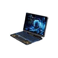 Newface JP11 iPad Pro 11 (2022) Kılıf Vales Dönen Ledli Klavyeli Tablet Kılıfı - Siyah