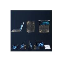 Newface JP12.9 iPad Pro 12.9 (2022) Kılıf Vales Dönen Ledli Klavyeli Tablet Kılıfı - Siyah