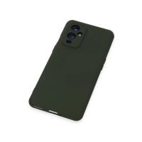 Newface One Plus 9 Kılıf Nano içi Kadife Silikon - Koyu Yeşil