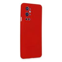 Newface One Plus 9 Pro Kılıf Nano içi Kadife Silikon - Kırmızı