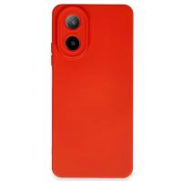 Newface Oppo A38 Kılıf Nano içi Kadife Silikon - Kırmızı