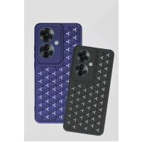 Newface Oppo Reno 11F Kılıf Petek Silikon Kapak - Kırmızı