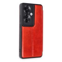 Newface Oppo Reno 11F Kılıf Flip Cover - Kırmızı