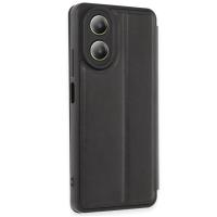 Newface Oppo A38 Kılıf Flip Cover - Siyah