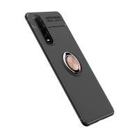 Newface Oppo Find X2 Kılıf Range Yüzüklü Silikon - Siyah-Gold