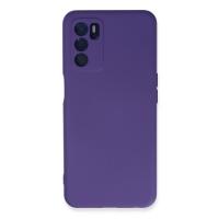 Newface Oppo A16 Kılıf Nano içi Kadife Silikon - Mor