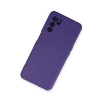 Newface Oppo A16 Kılıf Nano içi Kadife Silikon - Mor